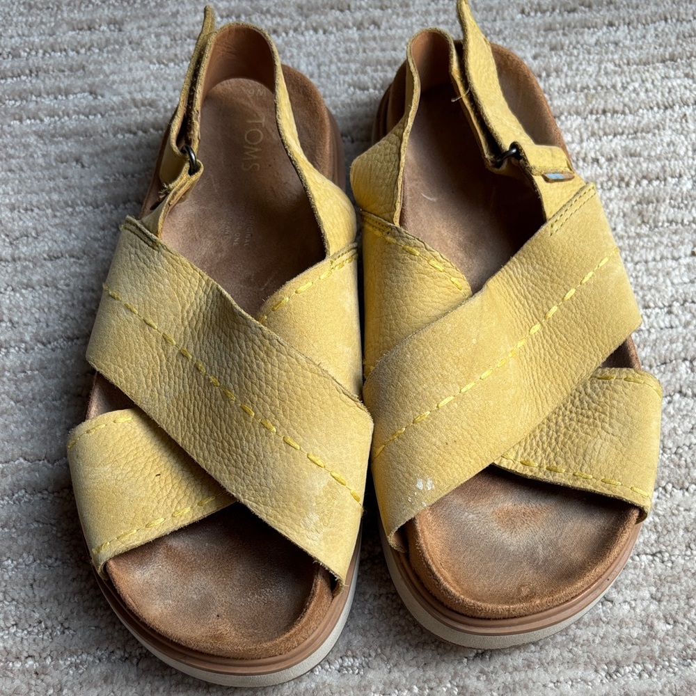 Toms Yellow Women's Sandals